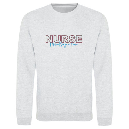 Embroidered Nurse Glittered Applique Sweatshirt Thumbnail